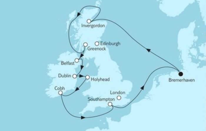 12 Nächte Großbritannien Mit Irland Mein Schiff 3 Ab 2395